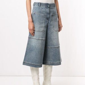 NWT Tibi Denim Long Cargo Shorts